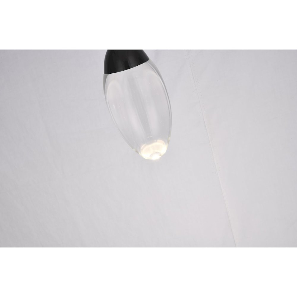 Bethel International LED Pendant in Matte Black Color. Picture 5