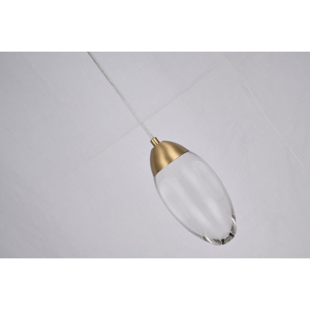 Bethel International LED Pendant in Brass Color. Picture 6