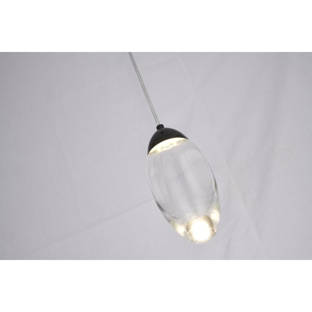 Bethel International LED Pendant in Matte Black Color. Picture 4