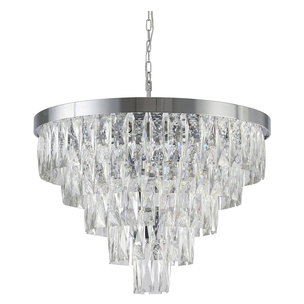 Bethel International Chandelier in Chrome Color. Picture 2
