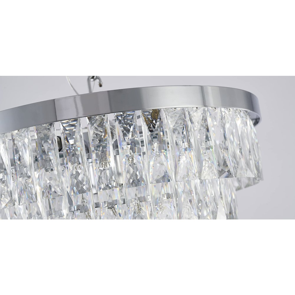 Bethel International Chandelier in Chrome Color. Picture 3