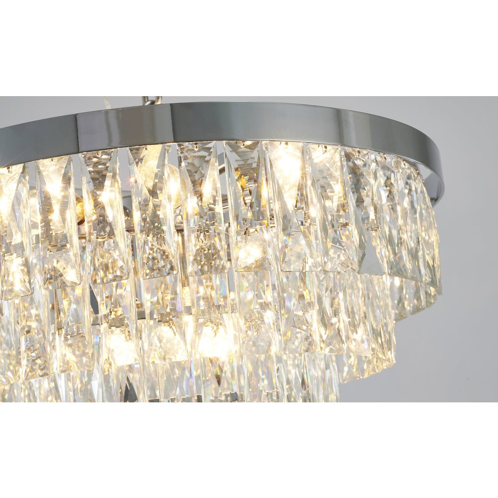 Bethel International Chandelier in Chrome Color. Picture 6