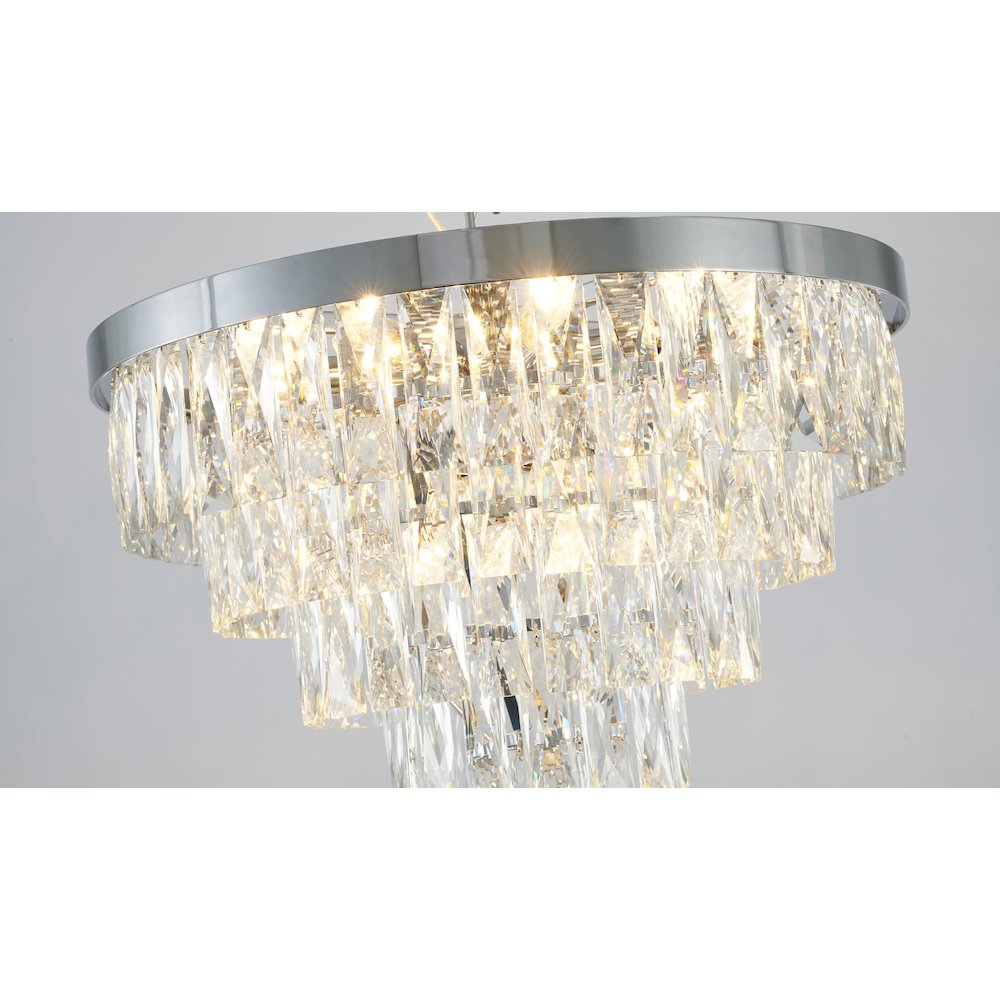 Bethel International Chandelier in Chrome Color. Picture 5