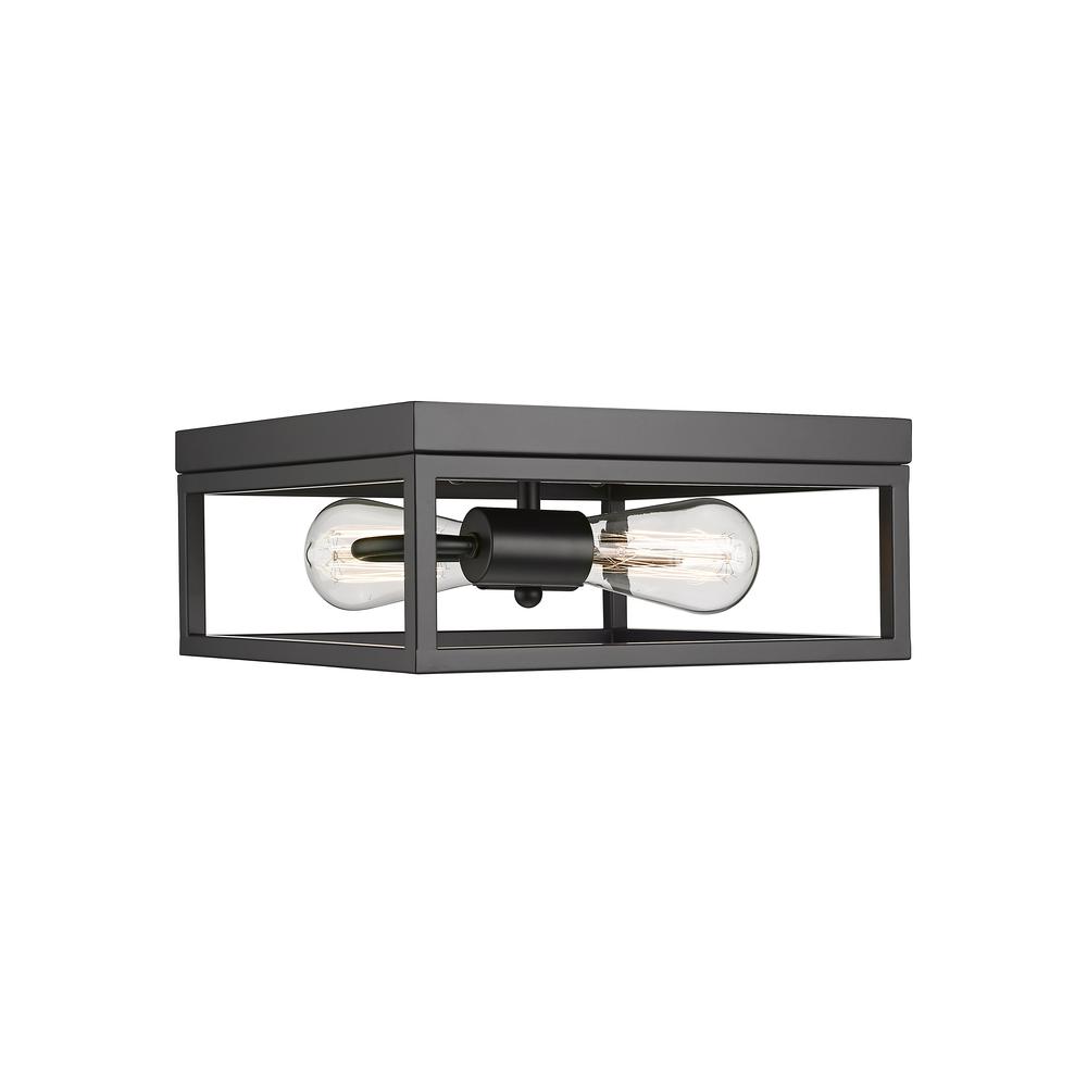 Flush Mount Black  Iron. Picture 1