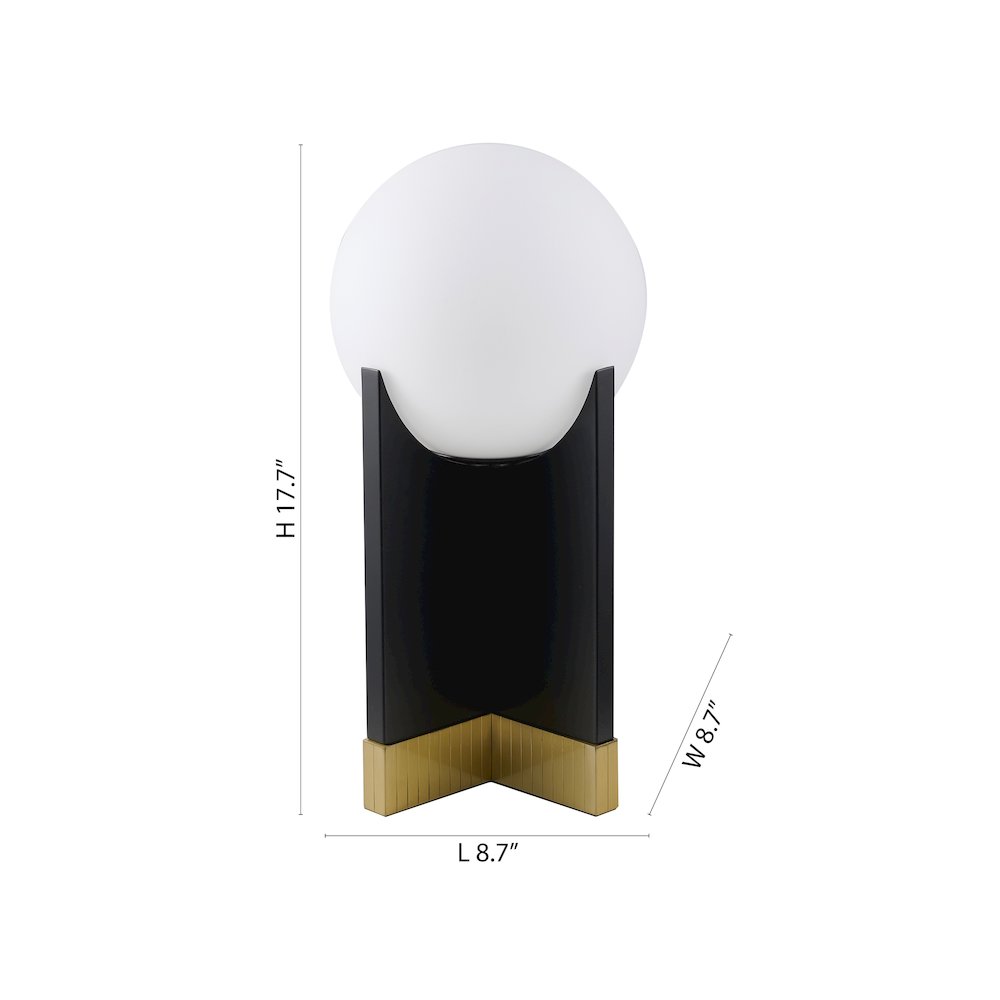 1-Light Table Lamp With A Stain Brass Base, Black Iron Body. Picture 7