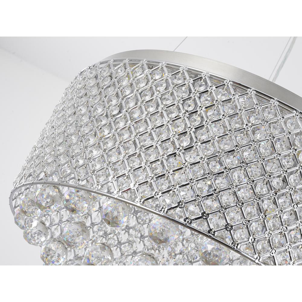 Chandelier Chrome Metal & Crystal. Picture 5