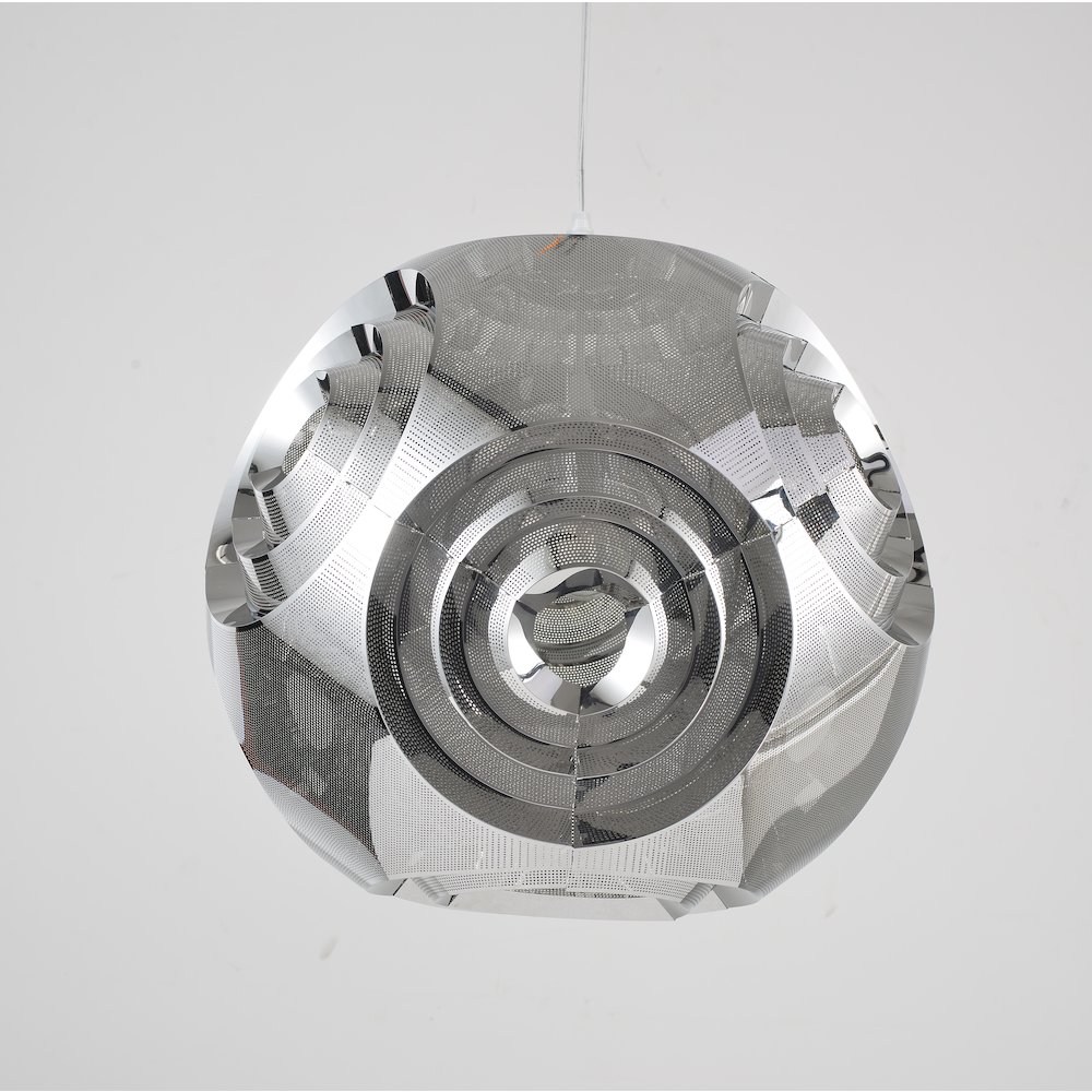 Bethel International Single Pendant Lighting in Chrome Color. Picture 2