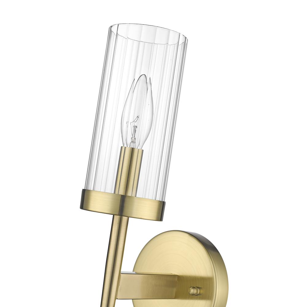 Wall Sconce Gold Iron & Glass. Picture 4
