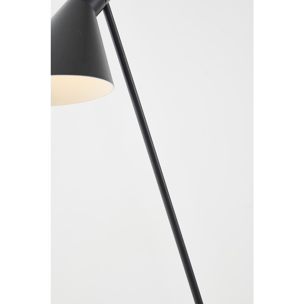 1-Light Black Floor Lamp With An Adjustable Shade. Picture 3