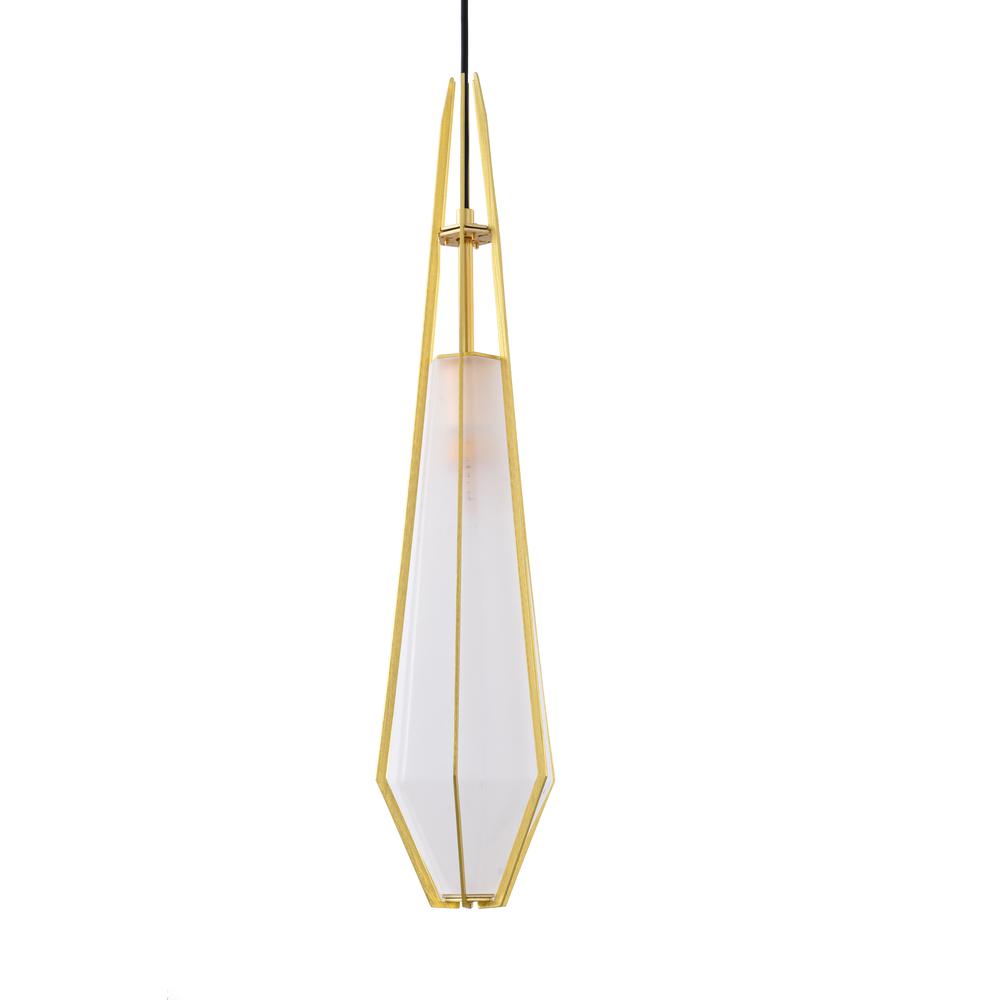 Pendant Gold Aluminum & Glass. Picture 4
