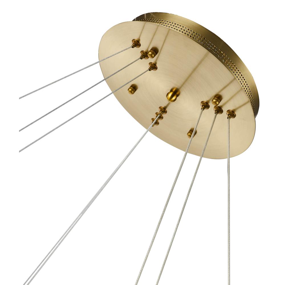 LED Chandelier Sand Gold Metal & Acrylic. Picture 5