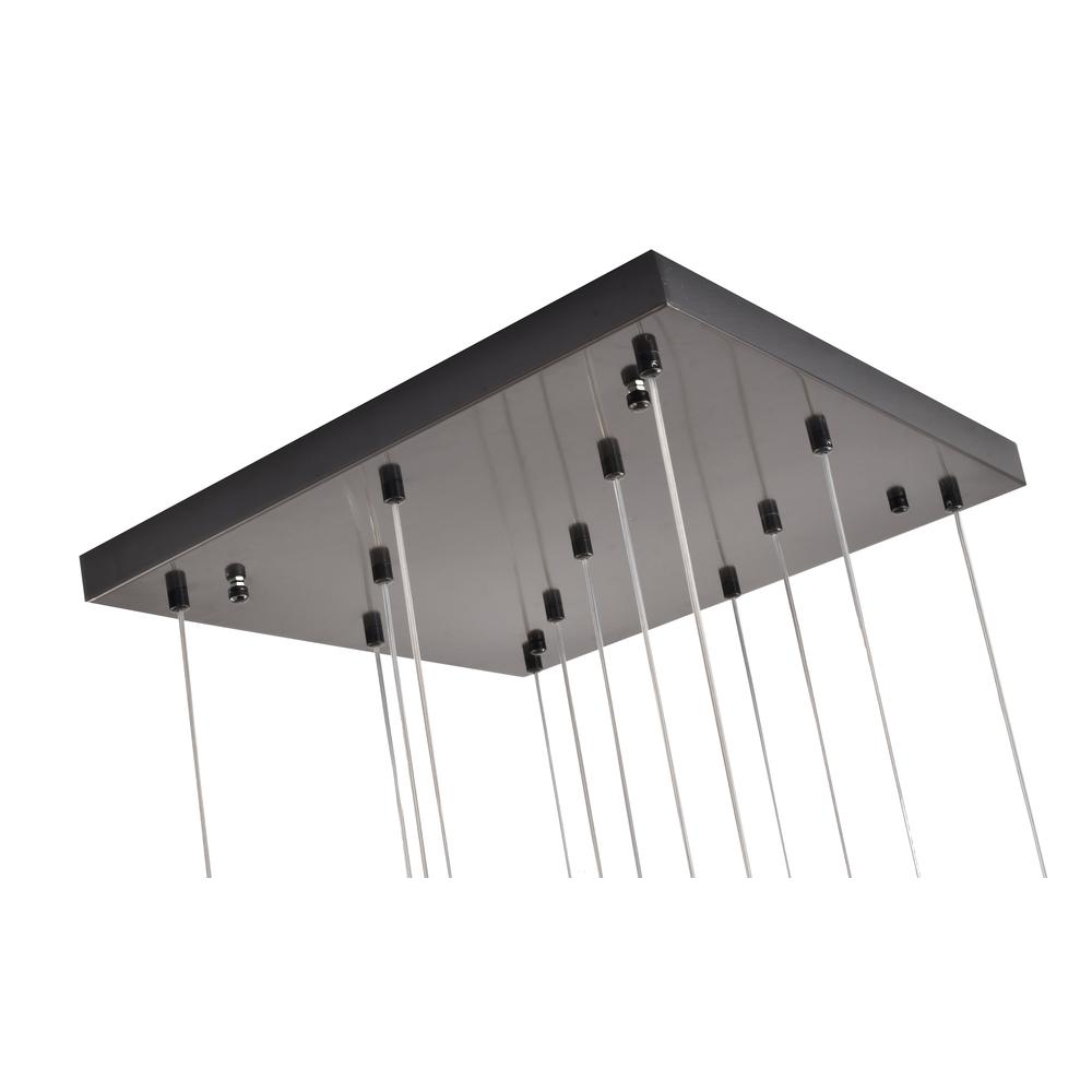 Chandelier Black  Metal & Crystal. Picture 5