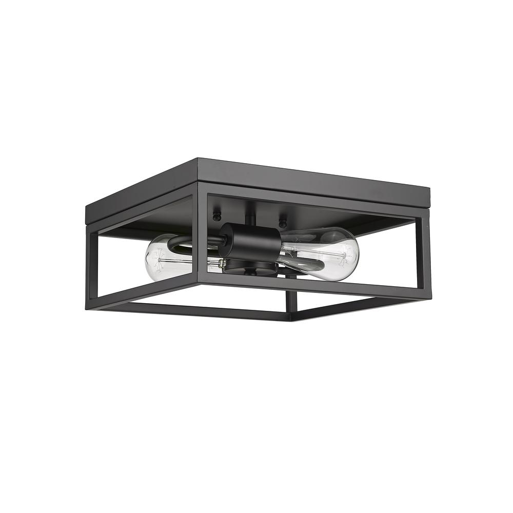 Flush Mount Black  Iron. Picture 3