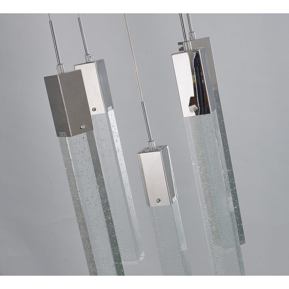 5-Light Chrome Chandelier With A Clear Crystal. Picture 3