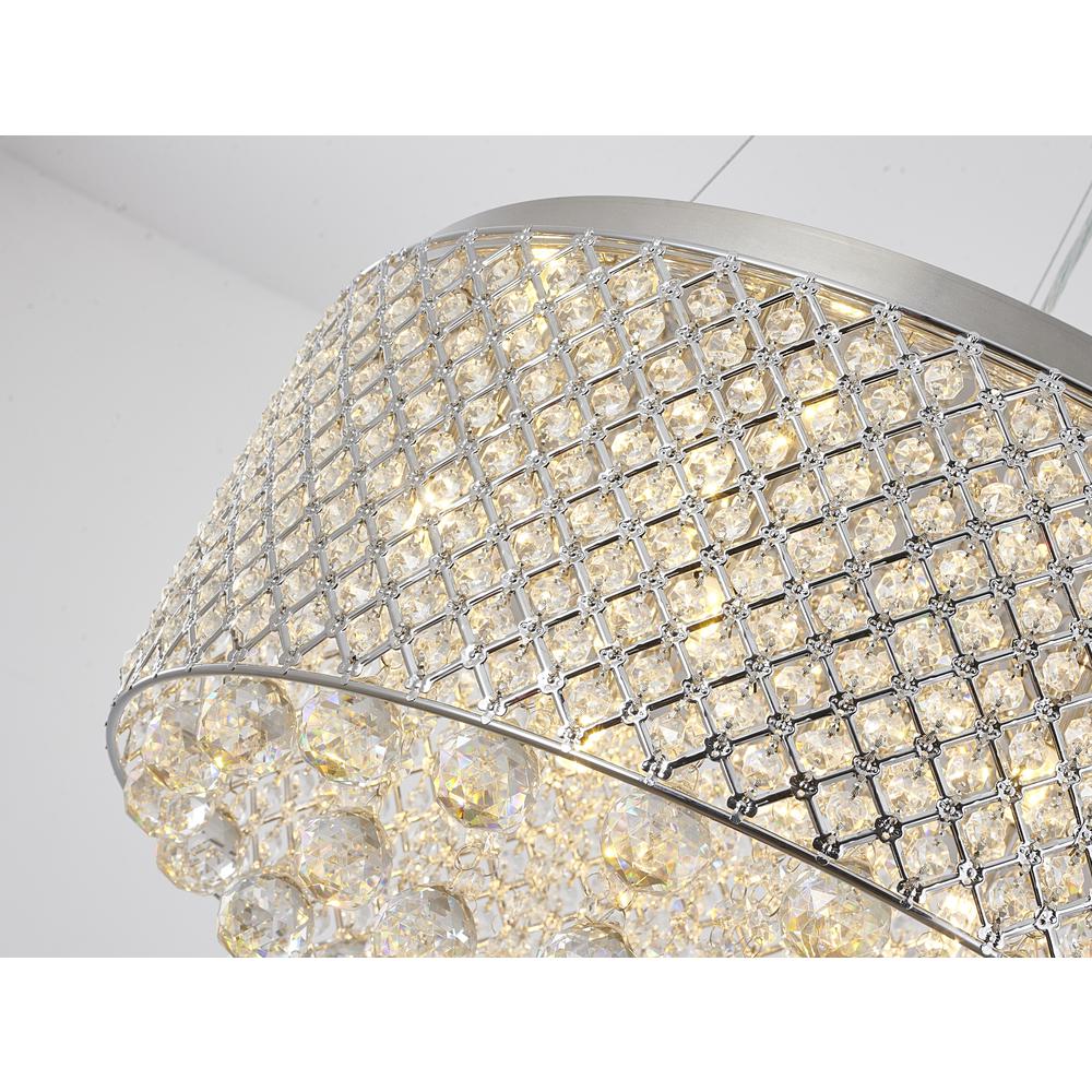 Chandelier Chrome Metal & Crystal. Picture 2