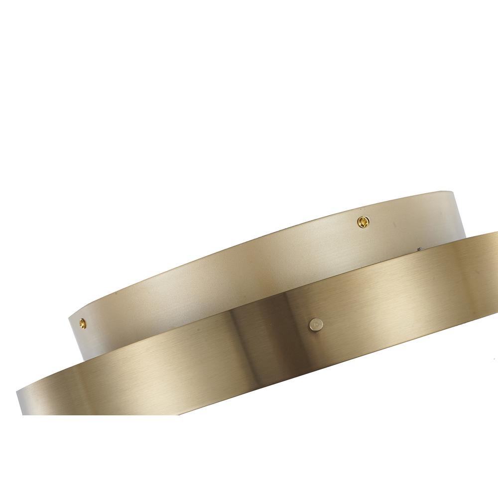 LED Flush Mount Brass Metal & Acrylic. Picture 5