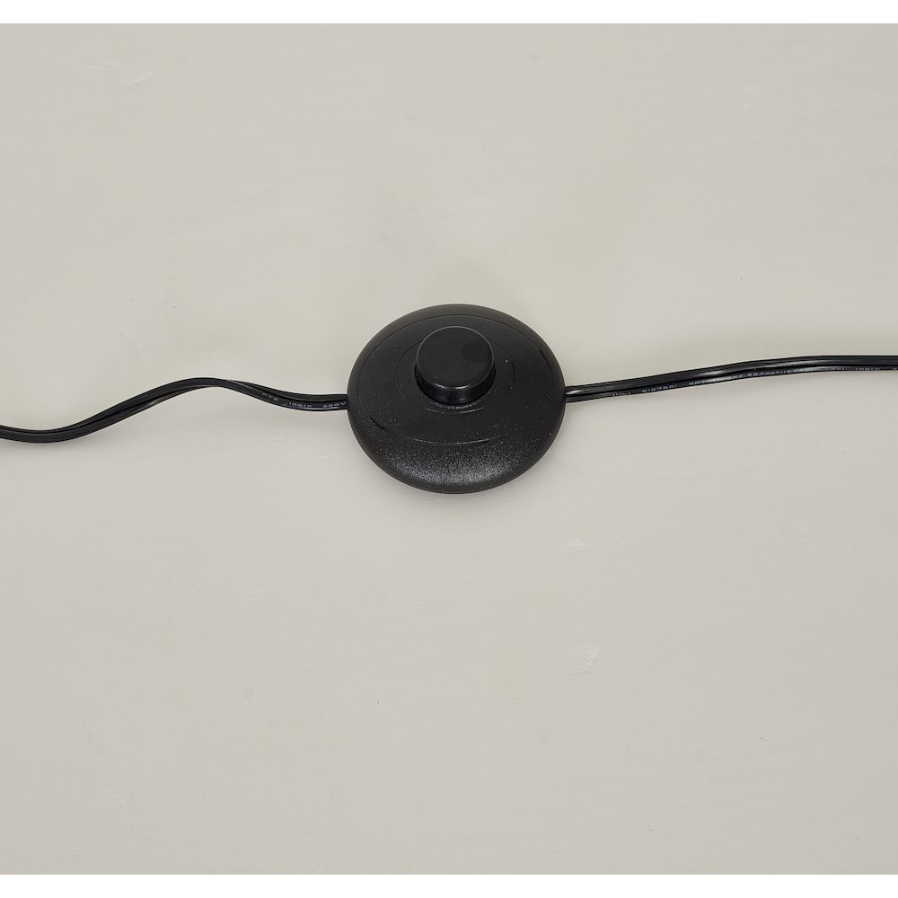 1-Light Matte Black Die Cast Arched Floor Lamp With An Acrylic Shade. Picture 4