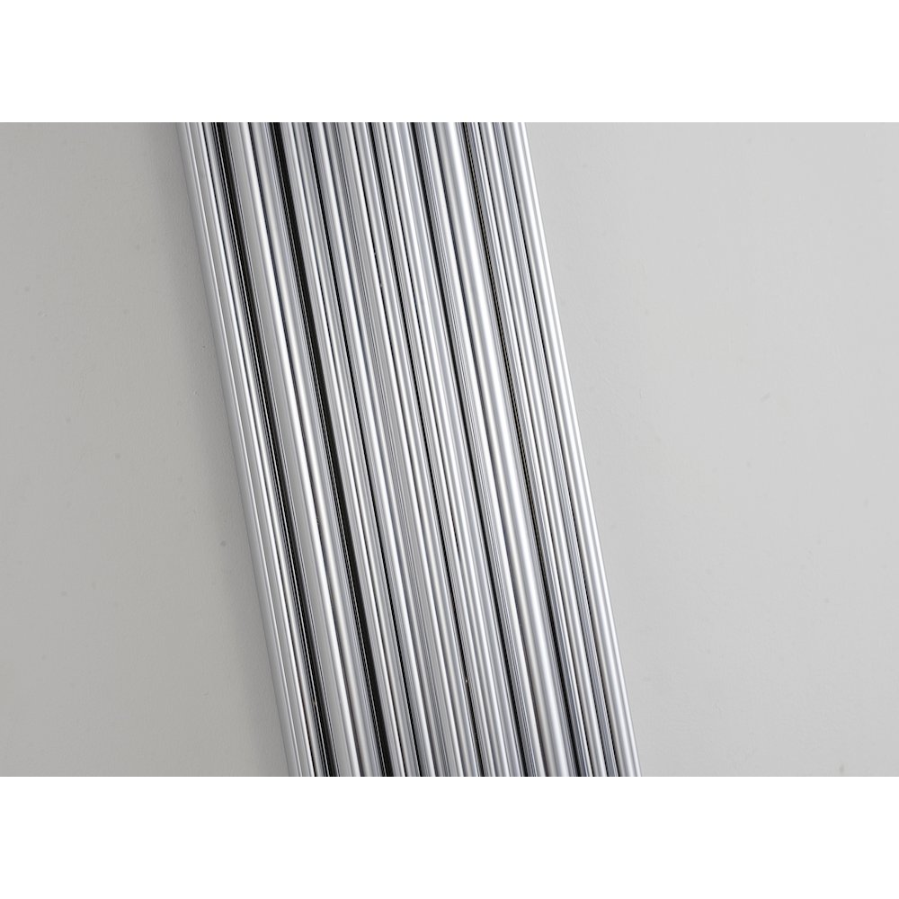 2-Light Shiny Nickel Rod Stainless Steel Wall Sconce. Picture 4