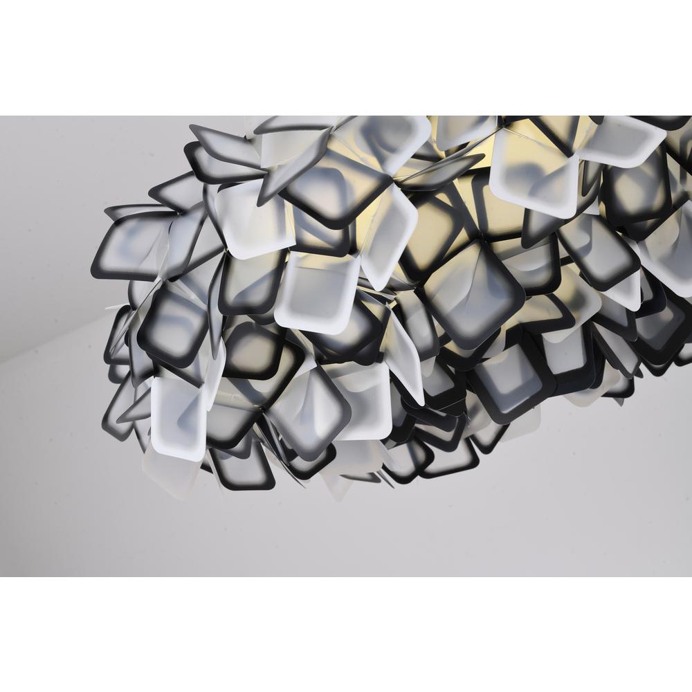 LED Chandelier Black & White Acrylic. Picture 3