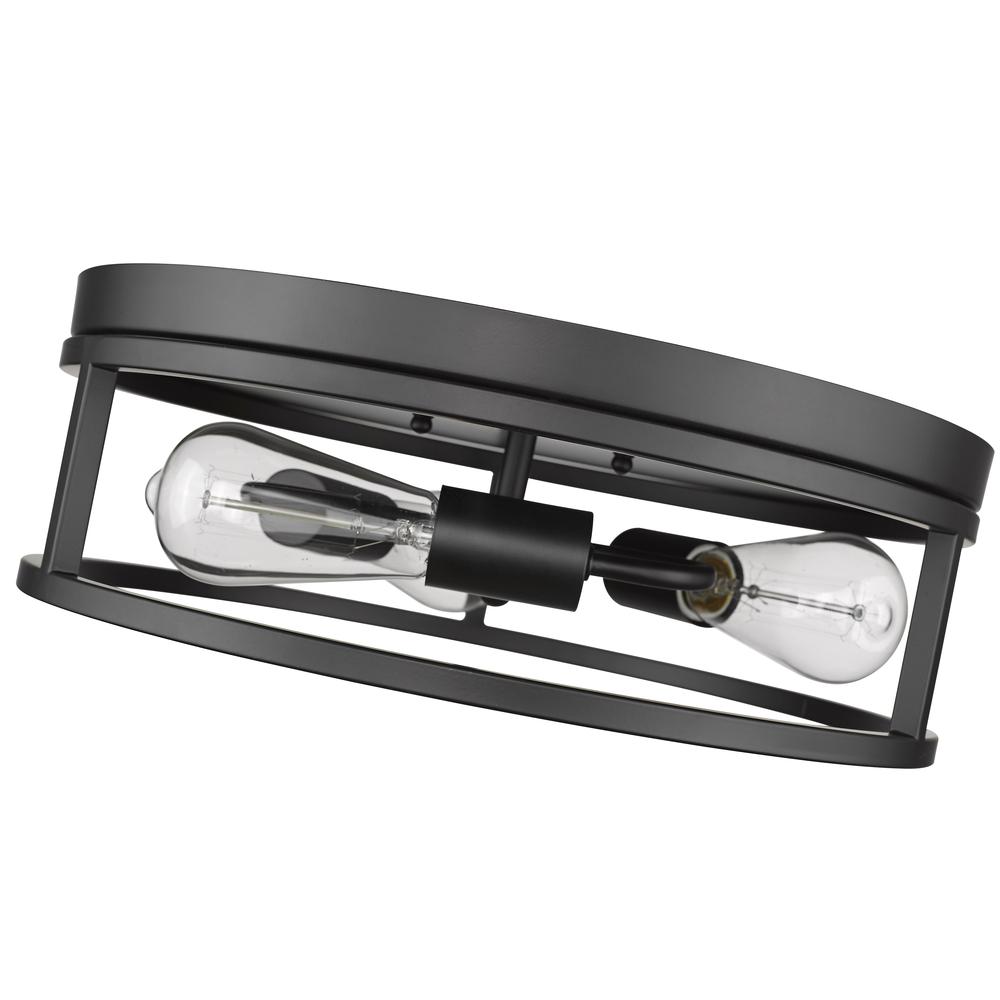 Flush Mount Black  Iron. Picture 5