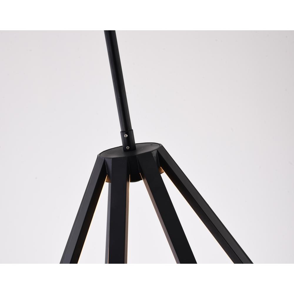 LED Chandelier Black Metal & Silicone. Picture 4