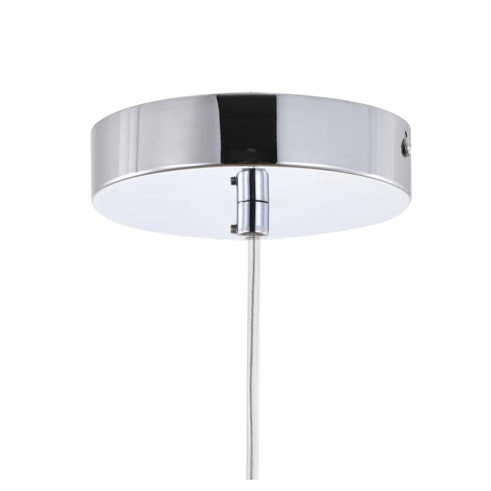 LED Pendant Chrome Metal & Crystal. Picture 5