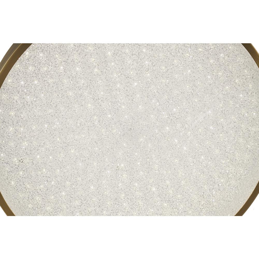 LED Flush Mount Brass Metal & Acrylic. Picture 4