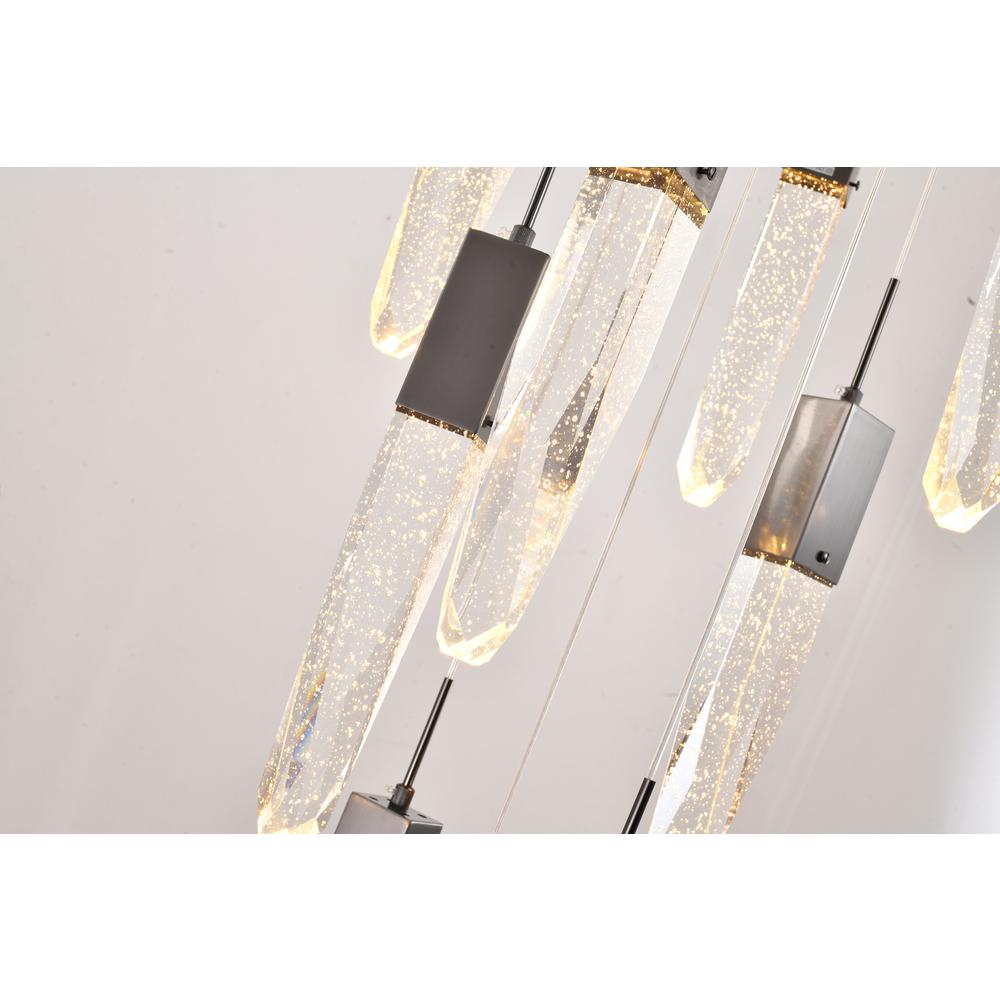 Chandelier Black  Metal & Crystal. Picture 3
