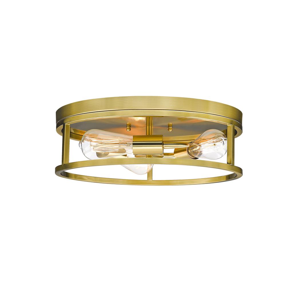 Flush Mount Gold Iron. Picture 1