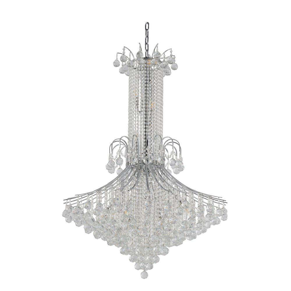 Chandelier Chrome Metal & Crystal. Picture 2