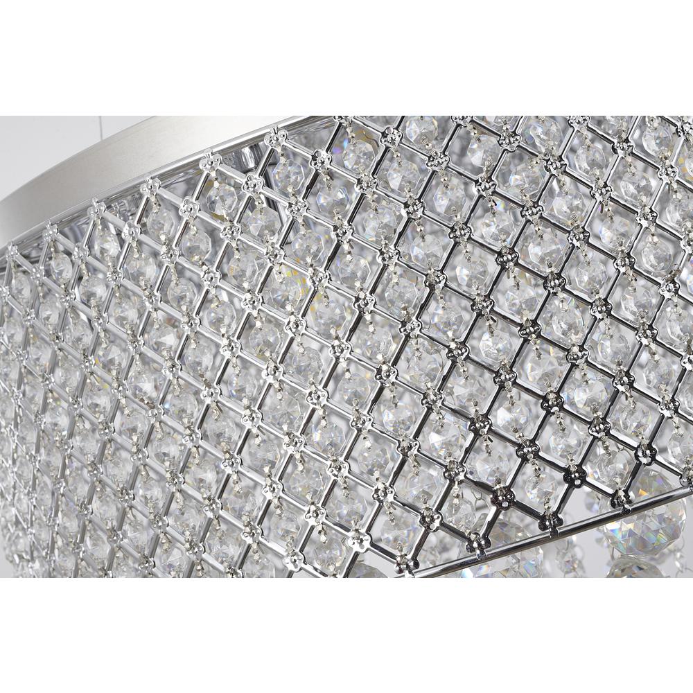 Chandelier Chrome Metal & Crystal. Picture 3