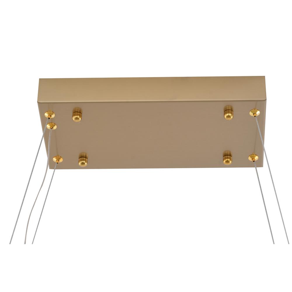 LED Chandelier  Gold Stainless Steel & Crystal. Picture 5