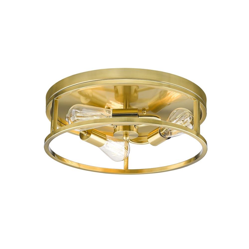 Flush Mount Gold Iron. Picture 3