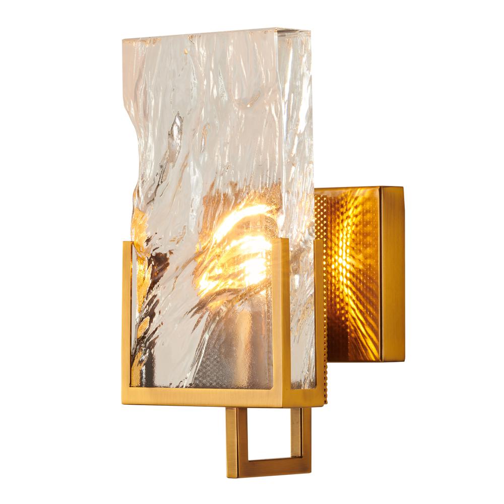 Wall Sconce Gold Metal & Crystal. Picture 1