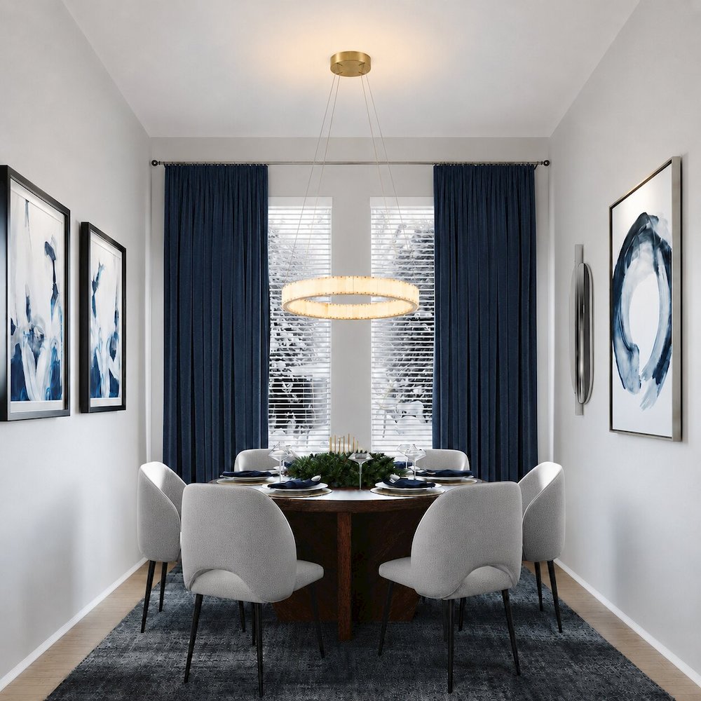 1-Light Brass LED Pendant With Natural Alabaster Accents. Picture 11