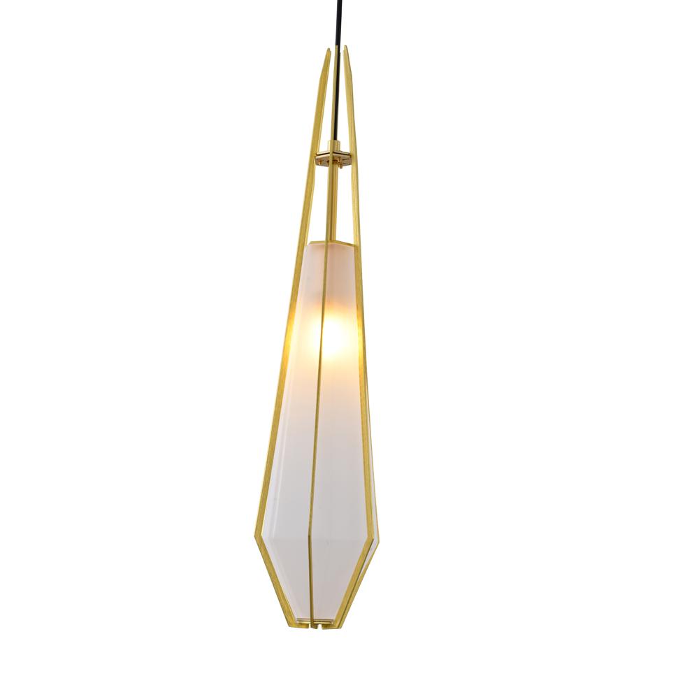 Pendant Gold Aluminum & Glass. Picture 5