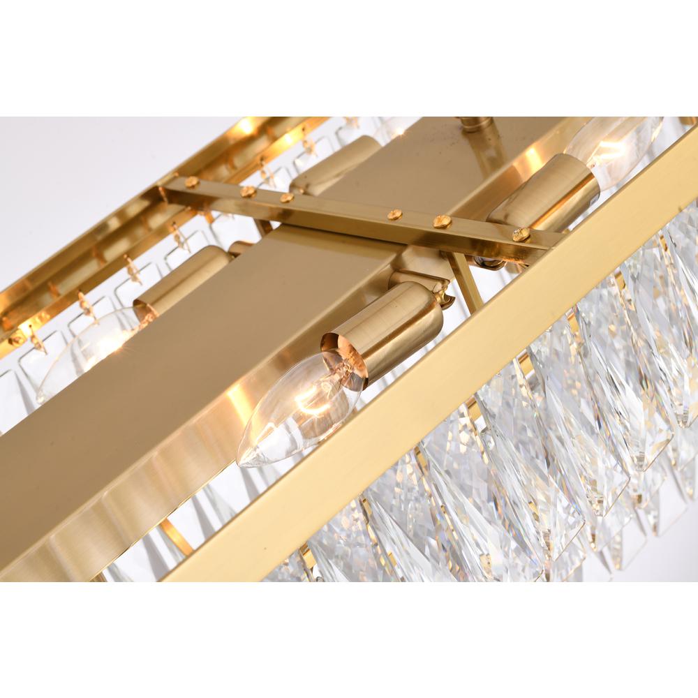 Chandelier Gold Metal & Crystal. Picture 4