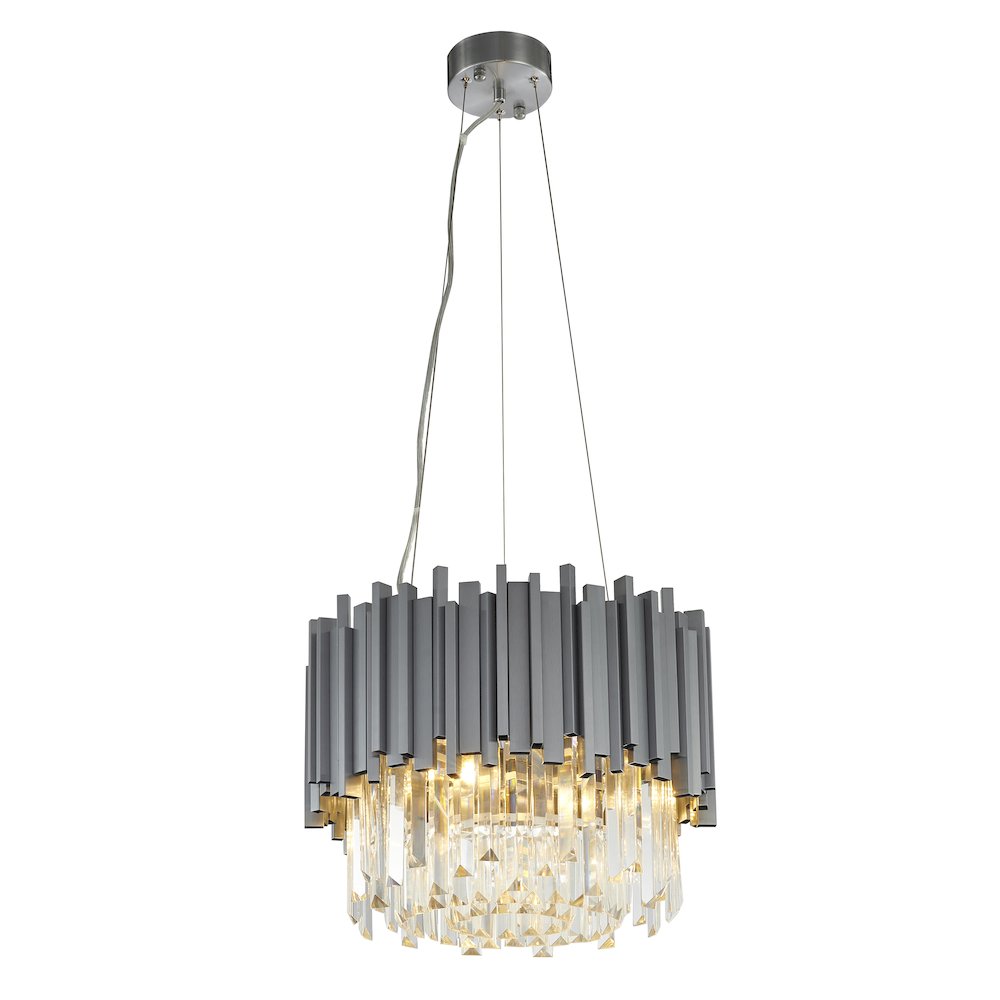 Bethel International Chandelier in Silver Color. Picture 1