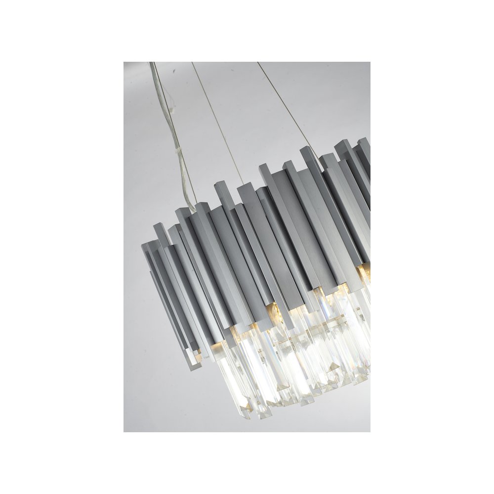 Bethel International Chandelier in Silver Color. Picture 4