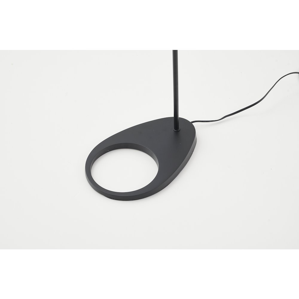 1-Light Black Floor Lamp With An Adjustable Shade. Picture 4