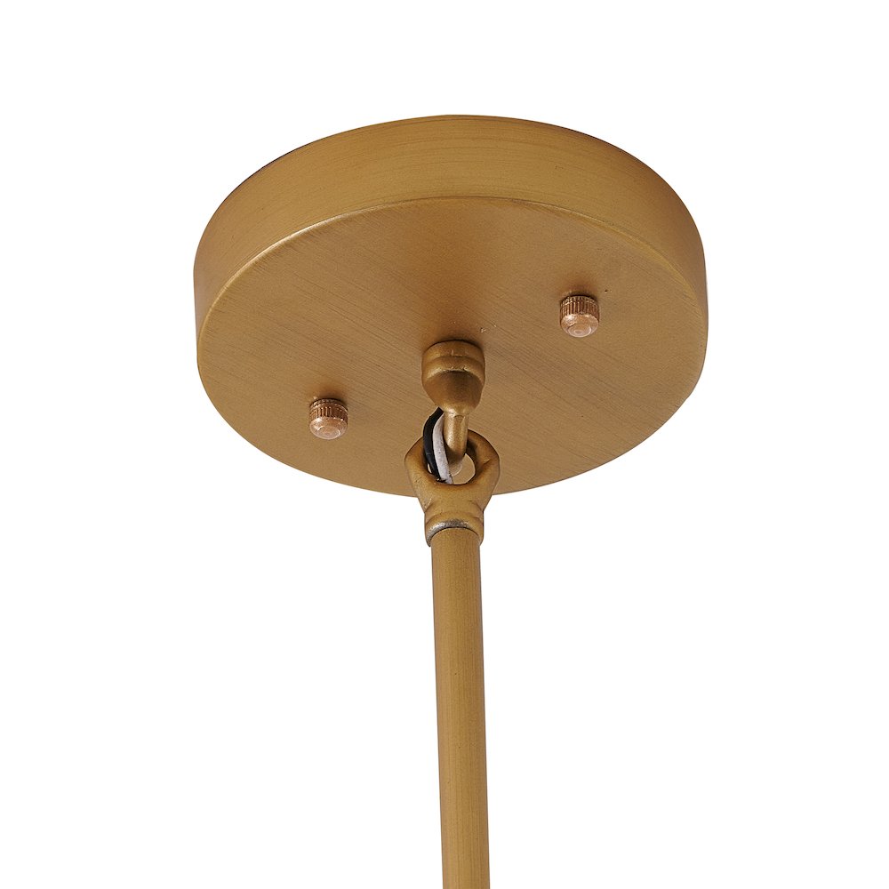 1-Light Brass Outdoor Pendant With A Clear Glass Shade. Picture 5