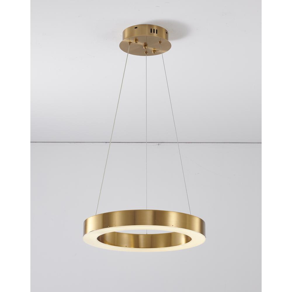 LED Chandelier Gold Metal. Picture 5