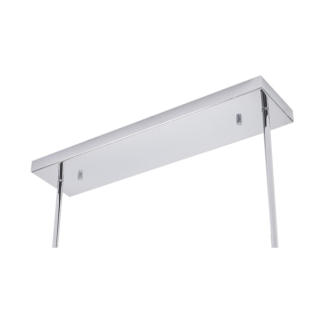 8-Light Chrome Metal Chandelier With White Glass Shades. Picture 5