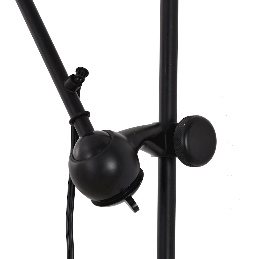 1-Light Matte Black Wall Sconce With A Black Aluminum Shade. Picture 4