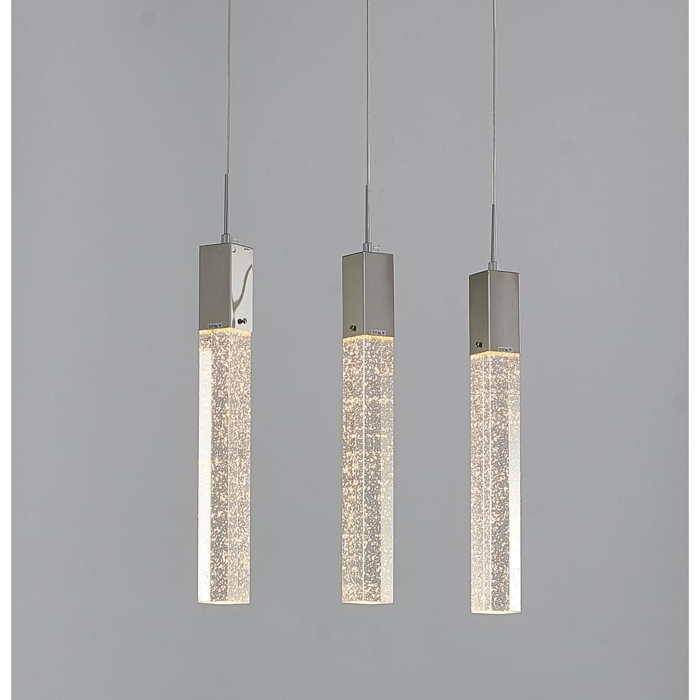 Island Lighting Chrome Metal & Crystal. Picture 5