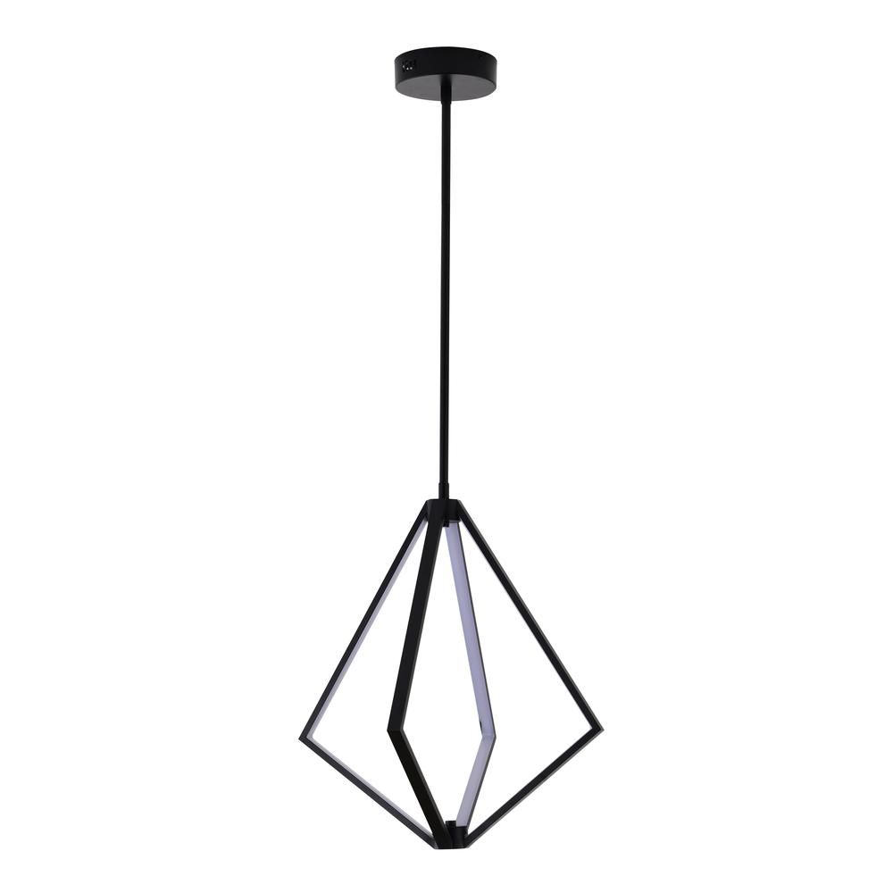LED Chandelier Black Metal & Silicone. Picture 2