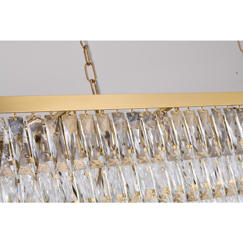 Chandelier Gold Metal & Crystal. Picture 3