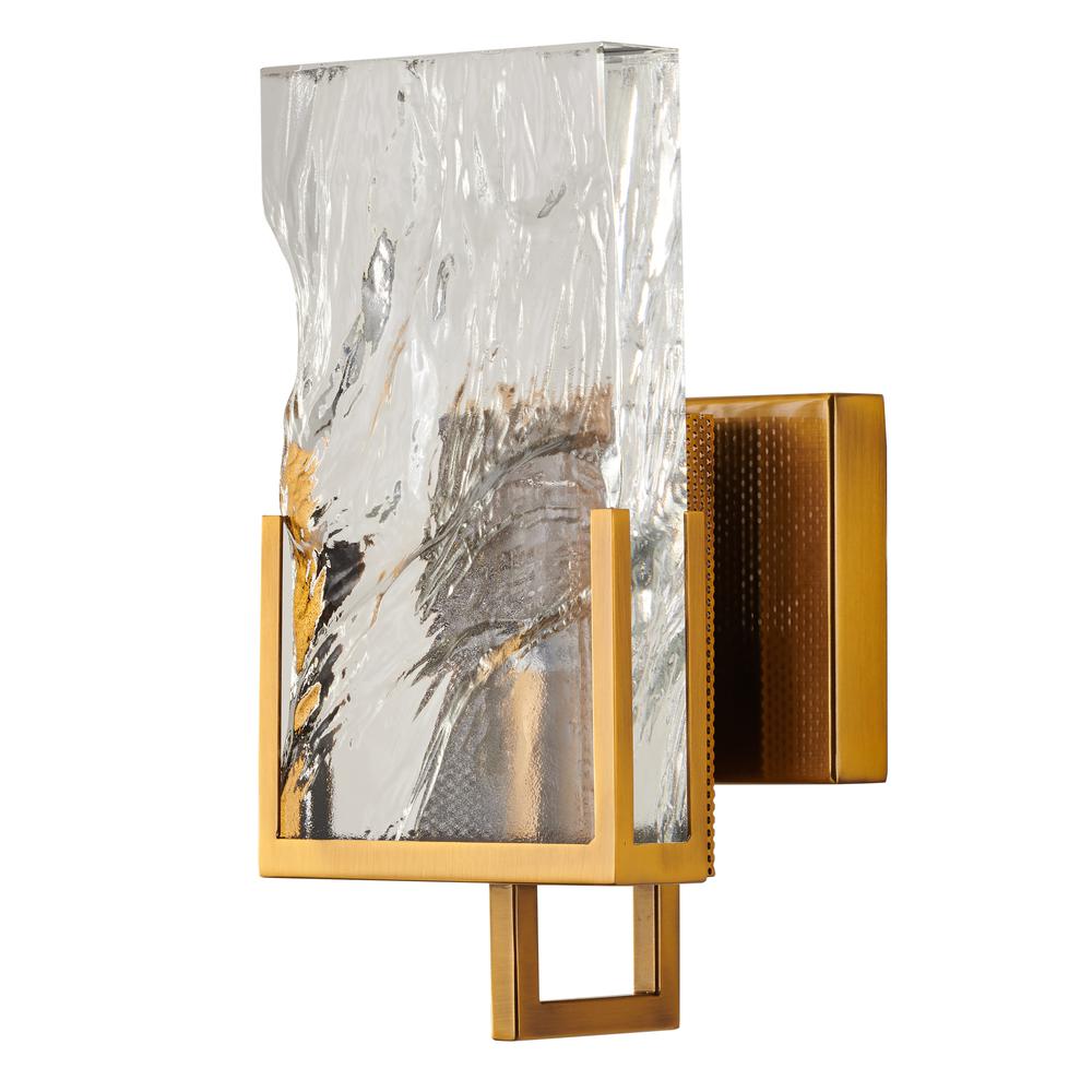 Wall Sconce Gold Metal & Crystal. Picture 2