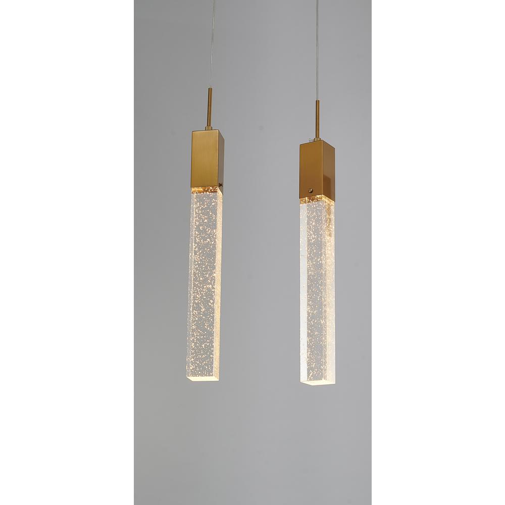 Island Lighting Gold Metal & Crystal. Picture 5