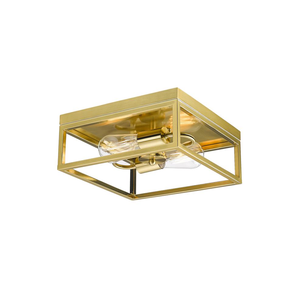 Flush Mount Gold Iron. Picture 1